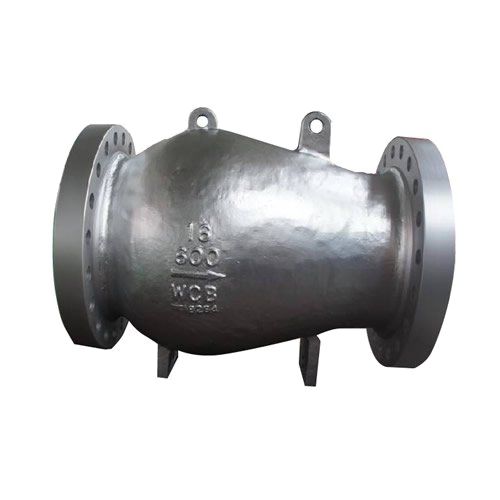 Axial flow check valve