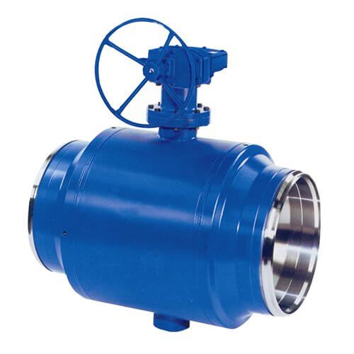 Fully welded ball valve